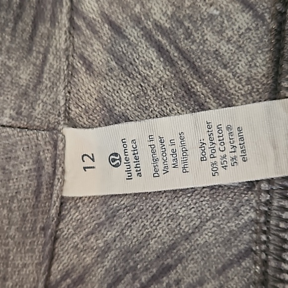 Lululemon Gray Hooded Zip-up Jacket Sz 12 - Picture 2 of 6